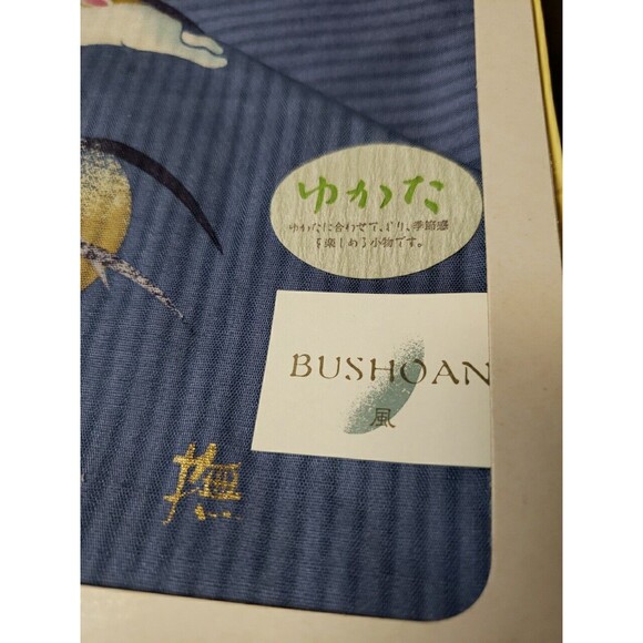 Vintage Bushoan Japanese Handkerchief Rabbit Mythology Culture Yukata Box Set 2 - Picture 6 of 11